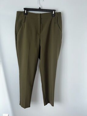 Women’s 7th Avenue Olive Green Tailored Dress Pants, Size 12